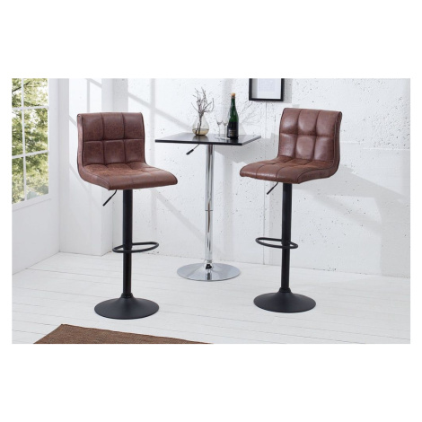 LuxD Barová židle Modern vintage hnědá