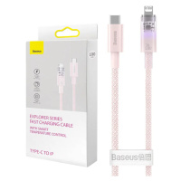 Kabel Fast Charging cable Baseus USB-C to Lightning  Explorer Series 1m, 20W, pink (693217262907