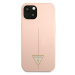 Guess GUHCP13MSLTGP hard silikonové pouzdro iPhone 13 6.1" pink Silicone Triangle