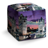 Sablio Taburet Cube Tower Bridge: 40x40x40 cm