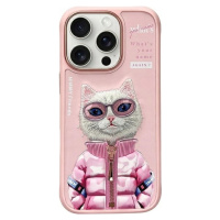 Pouzdro Nimmy pro iPhone 16 Pro Max case kryt obal s kočičkou na telefon