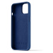 Mujjo Full Leather Wallet pouzdro iPhone 15 modrý