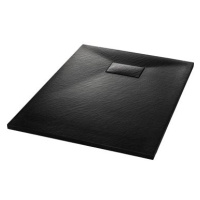 Sprchová vanička SMC černá 100 × 70 cm