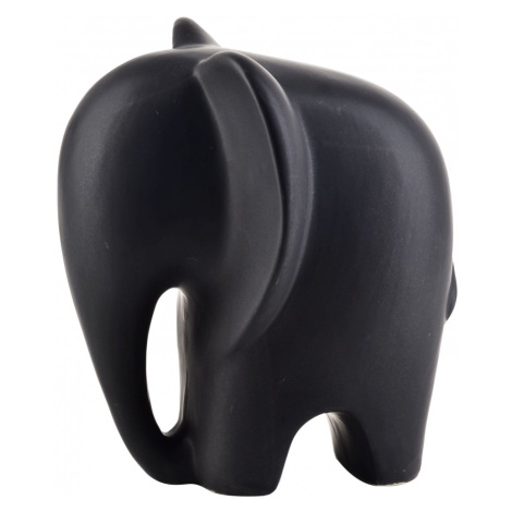 Mondex Keramický slon MIA BLACK III matně černý
