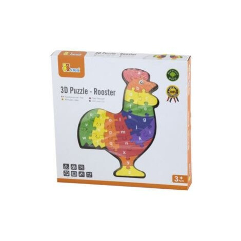 Viga 3D Puzzle - Kohout s písmenky