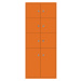 BISLEY LateralFile™ Lodge, s 8 uzamykatelnými boxy, výška 6 x 375 mm, 2 x 755 mm, oranžová