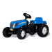 Šlapací traktor s vlečkou Rolly Toys New Holland Zemědělská technika 013074