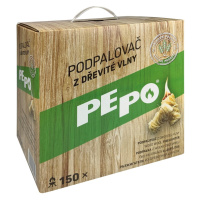 PE-PO Podpalovač z dřevité vlny, 150 ks