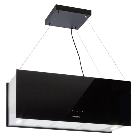 Klarstein Kronleuchter XL, digestoř, 90 cm, ostrůvková, 590 m³/h, dotyková, LED, černá