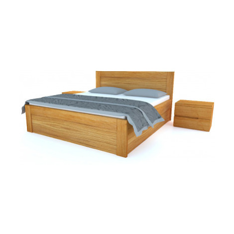 Postelia ONTARIO Dub postel s úložným prostorem 160x200cm
