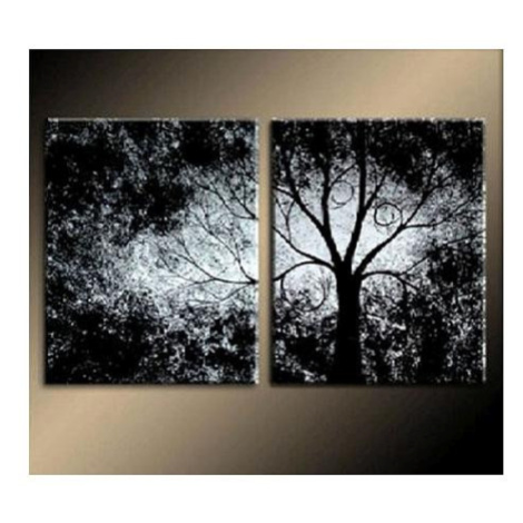 Vícedílné obrazy - Strom v noci FOR LIVING
