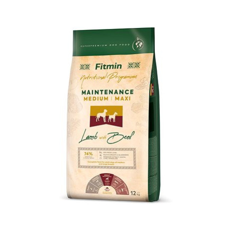 Fitmin Medium Maxi Maintenance Lamb & Beef 12 kg