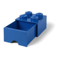 LEGO úložný box 4 s šuplíkem - modrá