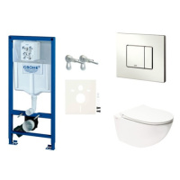 Cenově zvýhodněný závěsný WC set Grohe do lehkých stěn / předstěnová montáž+ WC SAT Infinitio SI