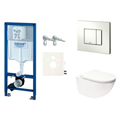 Cenově zvýhodněný závěsný WC set Grohe do lehkých stěn / předstěnová montáž+ WC SAT Infinitio SI