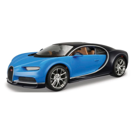 Maisto Bugatti Chiron, modrá, assembly line, 1 : 24