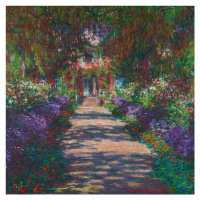 Obrazová reprodukce Cestička v Monetově zahradě, Giverny, 1902, Claude Monet, 40 × 40 cm