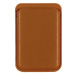 AlzaGuard PU Leather Card Wallet Compatible with Magsafe hnědá