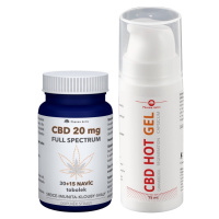 CBD HOT GEL75ml+CBD 20mg Full Spectrum tob.30+15