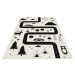 Hanse Home Collection koberce Dětský koberec Adventures 104564 Cream/black Rozměry koberců: 80x1