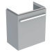 Geberit Selnova Compact - Umyvadlová skříňka, 550x367x604 mm, 1 dvířka, světle šedá 501.493.00.1