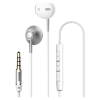 Sluchátka Baseus Encok H06 Earphones - Silver