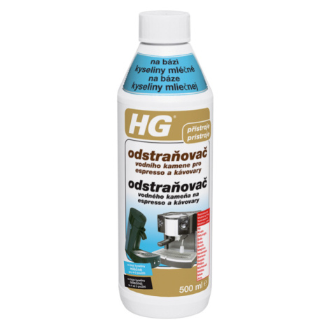 HG odstraňovač vodního kamene pro espresso a kávovary na bázi kyseliny mléčné 500 ml