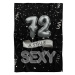 IMPAR Fleecová deka Stále sexy – Černá - 72 let