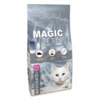 Kočkolit MAGIC LITTER Bentonite Ultra White with Carbon 5 l