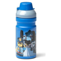 Dětská modrá láhev na vodu LEGO® City, 390 ml