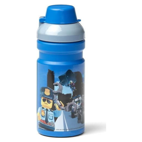 Dětská modrá láhev na vodu LEGO® City, 390 ml