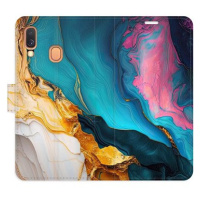 iSaprio Flip pouzdro Colourful Marble pro Samsung Galaxy A40