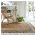 Flair Rugs koberce Kusový koberec Grace Jute Natural/Grey - 120x170 cm