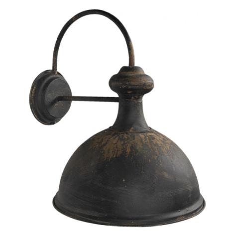 Nástěnná vintage černá retro lampa Catelijn – 43x35x44 cm Clayre & Eef