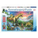 RAVENSBURGER-Dinosauři 100d XXL - puzzle