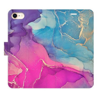 iSaprio flip pouzdro Colour Marble 02 pro iPhone 7/8/SE 2020