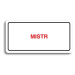 Accept Piktogram "MISTR" (160 × 80 mm) (bílá tabulka - barevný tisk)