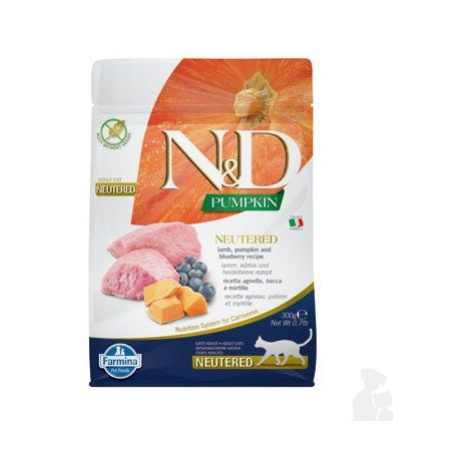 N&D Pumpkin CAT Neutered Lamb & Blueberry 300g