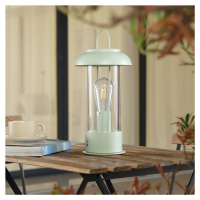 Lindby Nabíjecí stolní lampa Lindby Yvette, zelená, IP44, dotykový stmívač