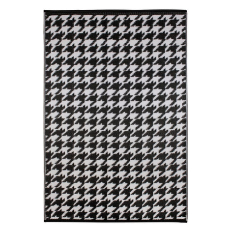 Venkovní koberec Green Decore Houndstooth, černobílý, 120x180 cm Bonami