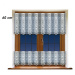 Dekorační vitrážová žakárová záclona AIDATA 60 bílá 300x60 cm (cena za vrchní díl) MyBestHome