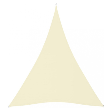 Stínící plachta trojúhelníková 3 x 4 x 4 m oxfordská látka Dekorhome Cihlová vidaXL