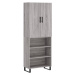 vidaXL Skříň highboard šedá sonoma 69,5 x 34 x 180 cm kompozitní dřevo