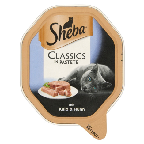 Sheba Classics v hliníkové misce, telecím a kuřecím 22 x 85 g
