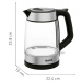 Rychlovarná konvice Tefal Glass KI605830 Černá/Nerezová