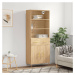 vidaXL Skříň highboard dub sonoma 69,5 x 34 x 180 cm kompozitní dřevo