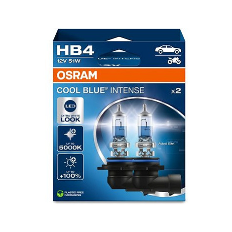 OSRAM HB4 Cool Blue Intense Next Generation, 12V, 51W, P22d, Duobox