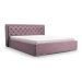 ArtIdz Čalouněná manželská postel DANIELLE 160 x 200 cm Barva: Růžová Mil 7383