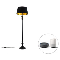 Chytrá stojací lampa se stínidlem 45 cm černá včetně Wifi A60 - Classico