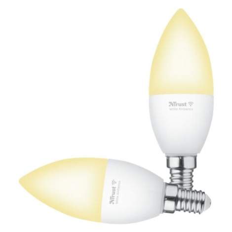 Trust Smart WiFi LED žárovka, E14, svíčka, bílá, 2 ks - 71297